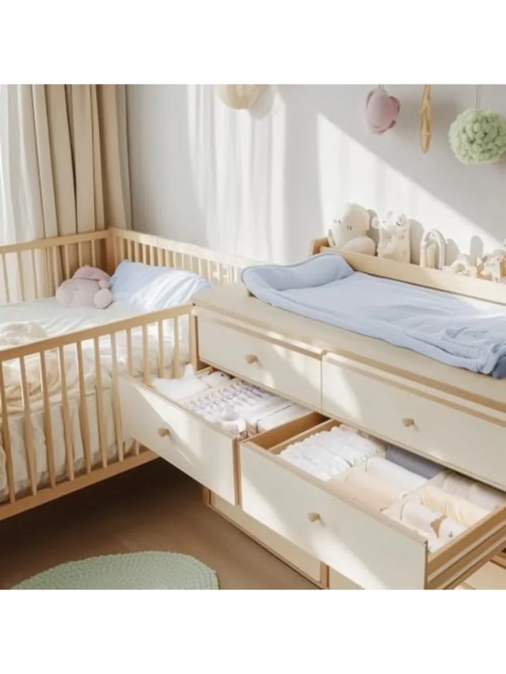 10-Pack Foldable Drawer Organizer Bins for Baby Clothes, Underwear & Socks